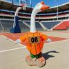 Sports Ball Goose Outfit Soccer Basketball Baseball Rugby Porch Goose Costume Game Day Clothes for 23" H Statue Patio Yard Lawn Decor