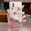 For Vivo iQOO Neo 7 Case I2214 Clear Luxury Fashion Butterfly Flower Soft Silicone Phone Cover for Vivo iQOO Neo7 SE Pro 5G Case
