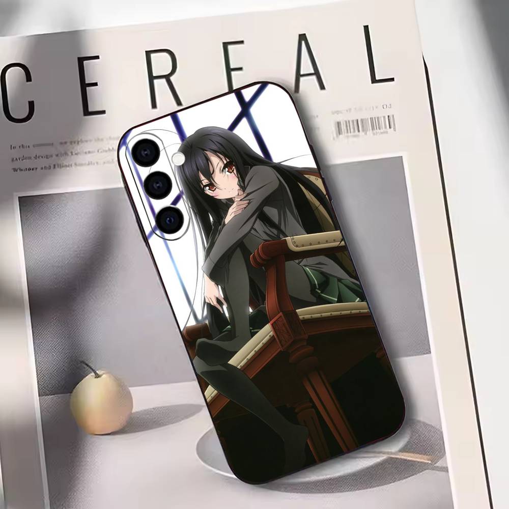 Accel World Kuroyukihime Phone Case Black Silicone Soft For Samsung Galaxy A73,A72,A71,A70,A53,A52,A51