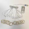 LED Copper Wire Curtain String Lights with USB & Remote, 3x3m, for Christmas, Wedding, Bedroom Decor