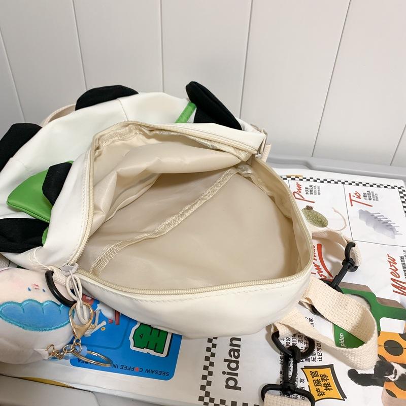 Литературный стиль большая вместимость наплечная сумка милый панда узор ученик средней школы школьная сумка рюкзак для девочки