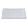 Nail Jewelry Storage Box 21 Grids Transparent Acrylic Nail Rhinestone Organizer Box for Earrings Rin
