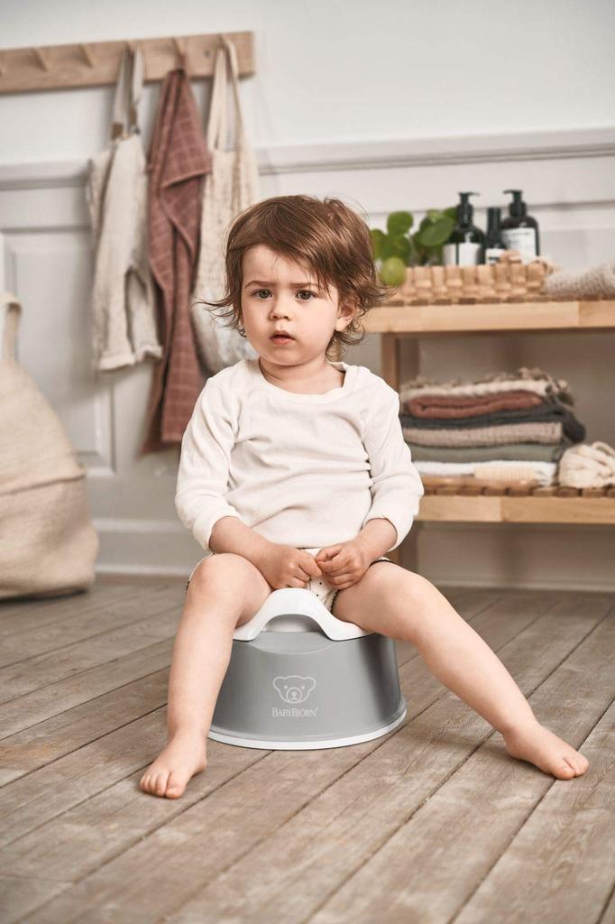 Умный горшок Оригинальный японский продукт с гарантией BabyBjörn (Серый/Белый) -