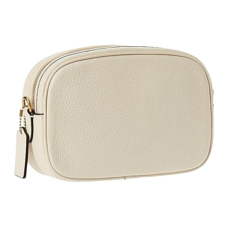 New COACH Jamie Extremely Soft Textured Leather Camera Bag Shoulder Bag Crossbody Bag Small Size Women's Chalk White CC386-B4HA
