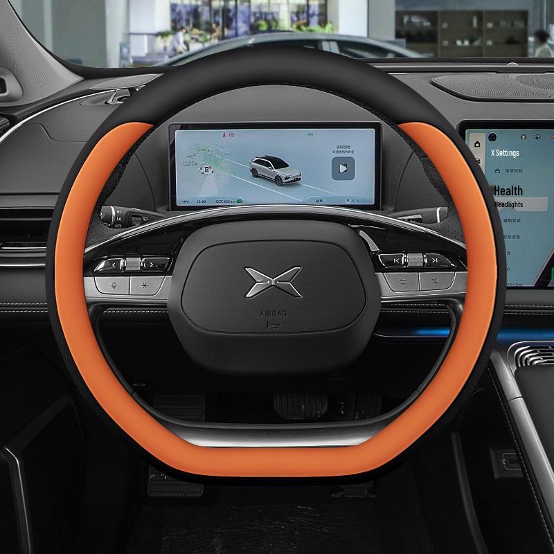 Совместимые чехлы на руль из кожи наппа для 24 моделей XPeng G6: X9, P7, P5, M03, G9 и G3 (только ручная работа).