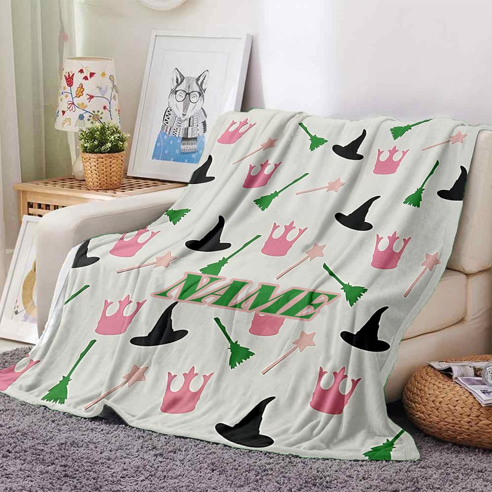 Custom Name "Magic Friendship" blanket for Couch & Bed, Plush Cozy Fuzzy Blanket Super Soft & Warm Blankets for Fall and Winter. 0908373