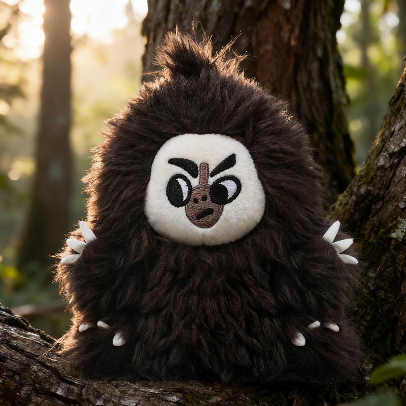 Kawaii White-faced Saki Plush Toys Interesting Animal Dolls Exquisite Desktop Ornaments Fluffy Decorative Dolls Birthday Present