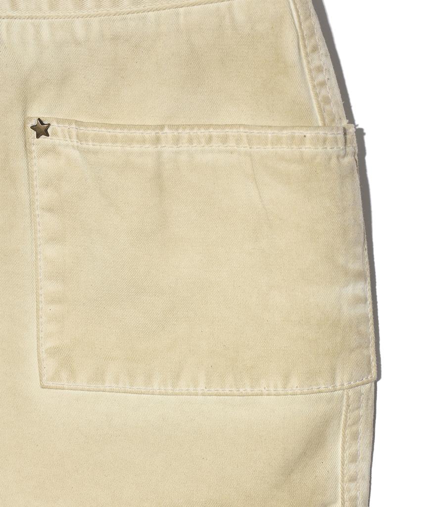 Yuhee Cotton Pocket Mini Skirts Beige