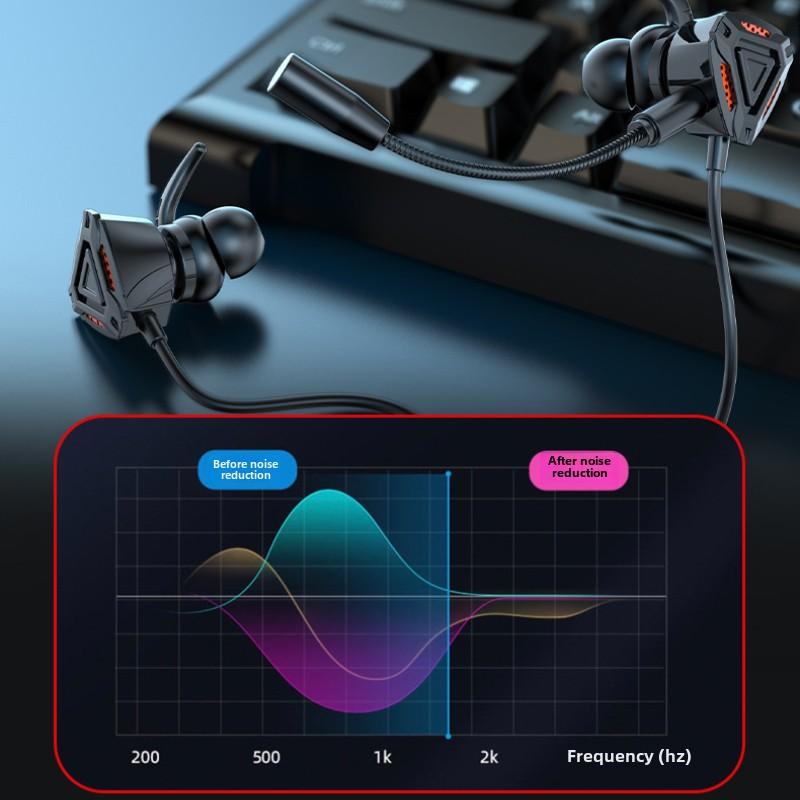 Киберспорт с микрофоном Игры Мобильные игры Наушники-вкладыши Мобильный телефон Компьютер Проводная гарнитура