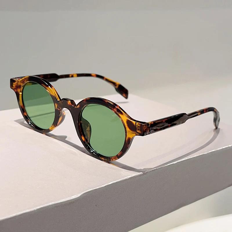 Солнцезащитные очки с круглой оправой для мужчин, винтажные, конфетного цвета, для улицы, повседневные, женские, новые, ретро, дизайнерские, милые, с градиентом