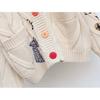 Autumn and Winter Women's Sweater Fashion Lazy Wind Embroidered Sweater Letter Design Loose Knitted Cardigan Jacket