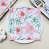 Disposable Party Napkin Double Layer 20 Pieces/Pack Pink Blossom Pattern