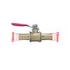 1/8" 1/4" 3/8" 1/2" Male Thread Brass Ball Valves 6/8/10/12mm Barbed Pipe Ports Water Oil Air Gas Fuel Line Shutoff Ball Valves
