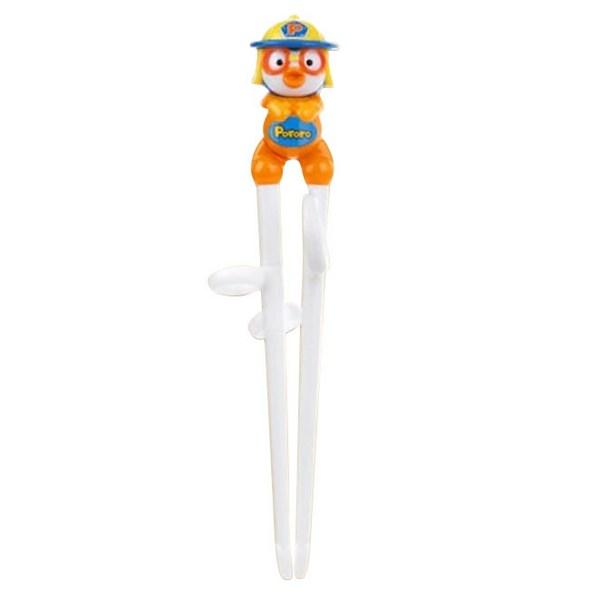 Edison Pororo Chopsticks Level 1 Right Hand, Orange, 1 Piece, Korean Popular Tableware