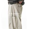 Mens Straight Leg Cargo Pants American Deconstructed Style Loose Fit Multi-Pocket Casual Trousers