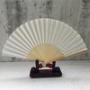 1pcs Paper Folding Fans Blank Bamboo Hand Held Fan for Practice Calligraphy Doodle DIY Painting Wedding Party Decor Gifts