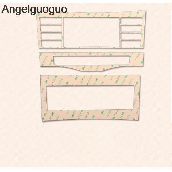 Angelguoguo Автомобильный стиль для Mercedes Benz E Class W212 2009-2015 Центральная консоль CD рамка панели управления кондиционером