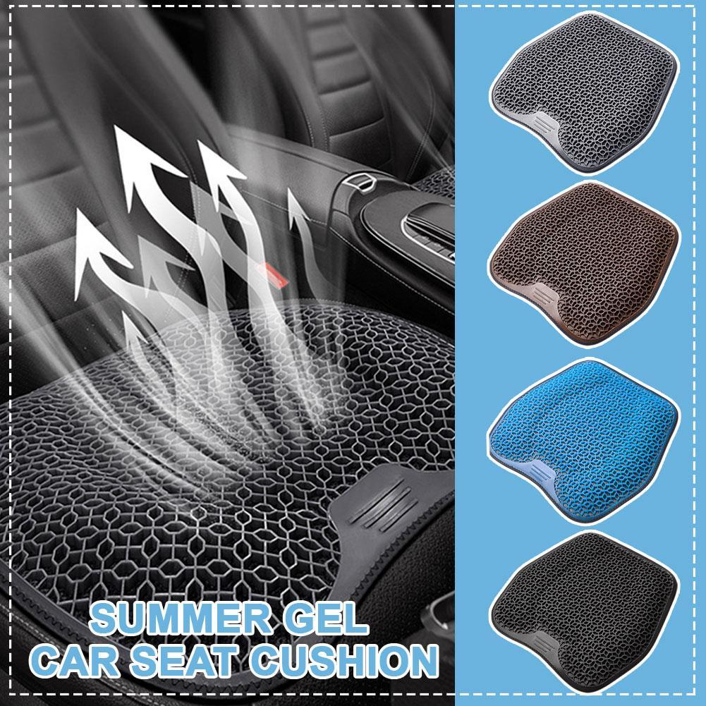 3D Honeycomb Cool Ice Silk Car Gel Cooling Seat Cushion - Summer Gel Car Seat Cushion, Ventilation Sheet For Car Home Chair