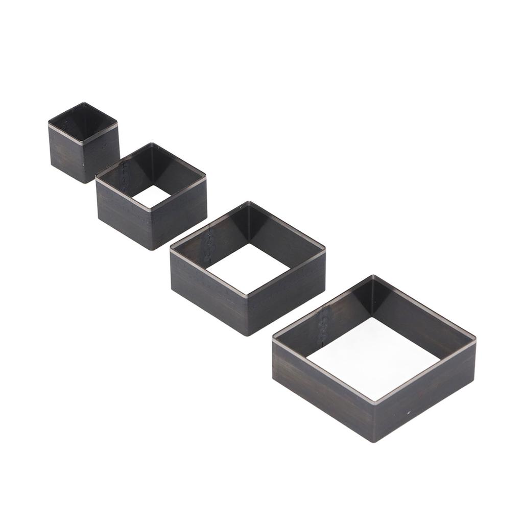 4 шт. Кожаные пробивные штампы из легированной стали 48 38 28 18 мм Универсальная формовка для резки кожи для ткани глины