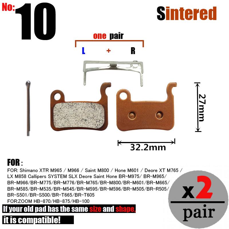 DELT 2 Pair Sintered Bicycle Disc Brake Pads Hydraulic Cycling MTB Bike For SRAM AVID SHIMANO FORMULA MAGURA HAYES Hope Part