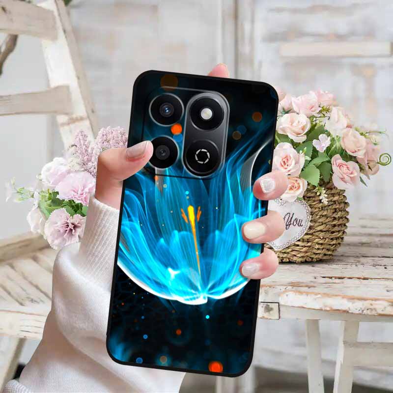 Мягкий силиконовый чехол для Honor X7c 4G 5G Чехол Кот Расписной Красивая задняя крышка для чехла телефона Huawei Honor X7C 5G HonorX7C ТПУ Пара