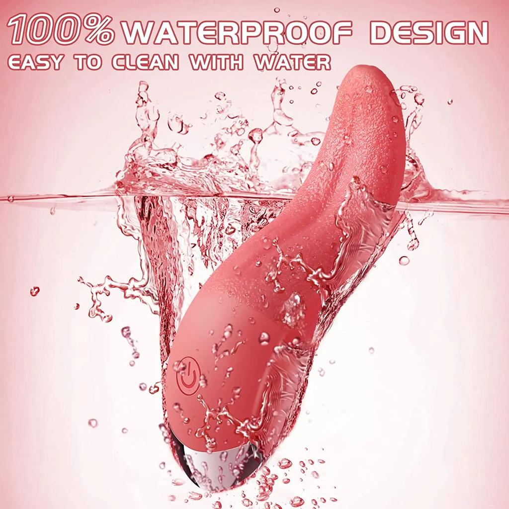 Female Clitoris Licker Realistic Tongue Vibrator Vagina Massager Stimulator Female Masturbator Sex Toys for Woman Ang Couples