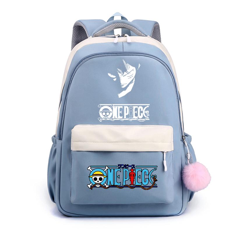 Аниме One Piece Классический Kawaii Рюкзак Милый Мягкий Рюкзак Печатный Мальчик Девочка Школьный Ранец Повседневный Портфель Для Мужчин Женщин Дорожная Сумка Для Отдыха Рюкзак Mochila