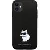 Karl Lagerfeld Klhcn61Smhcnpk Case For Iphone 11 / Xr - Black Silicone C Metal Pin
