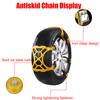 Adjustable Thickened 1 Piece Car Tire Anti-skid Chain Emergency Tool TPU Wheel Snow Chains For Mud Ice Roadway Double Buckle