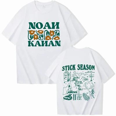 Футболка Noah Kahan Футболка с туром Stick Season Музыкальная футболка Noah Kahan Футболка с альбомом Stick Season Подарки для фанатов Футболки с круглым вырезом и коротким рукавом#Цвет