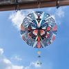 360° Rotating American Flag Butterfly Wind Spinner for Yard Garden Durable Stainless Steel Indoor Outdoor Thanksgiving Decor