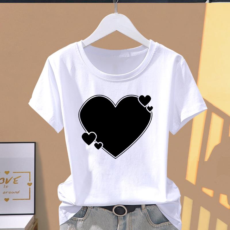 Asian Size-Print Graphic Tee Butterfly Cartoon Trend Ladies Female T Clothing Casual Women's Summer Top Fashion Short Sleeve T-shirt