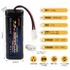 Набор аккумуляторов Nastima 7.2V 3800mAh NiMH (2-Pack) для моделей Tamiya RC, Kyosho и Yokomo, Совместим с радиоуправляемыми автомобилями масштаба 1/18 и 1/10, RC