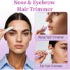 2025 Перезаряжаемый триммер для волос в носу и ушах, Электрическая машинка с двусторонним лезвием для женщин и мужчин, Инструмент для удаления волос на лице и бровях, Мощный мотор,