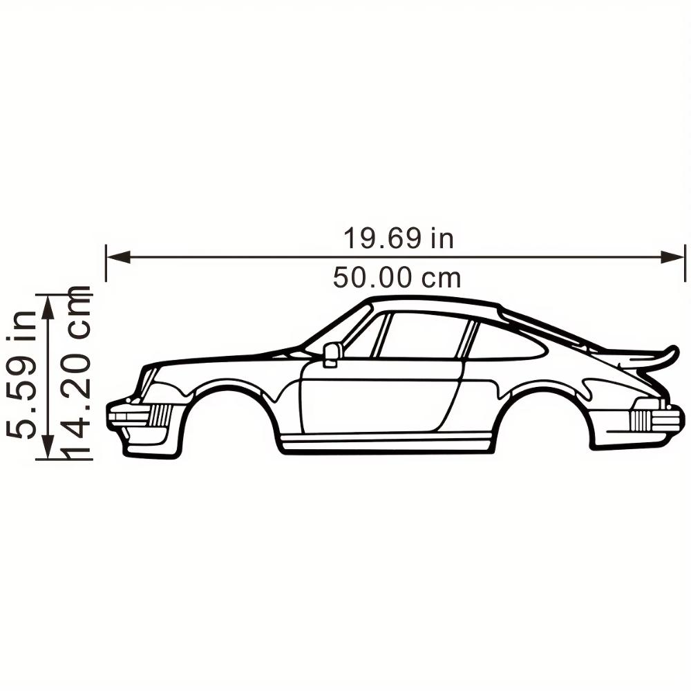 Настенное украшение Искусство Креативное металлическое железное искусство Линия 911 Turbo Спортивный автомобиль Настенное украшение Домашнее искусство Настенное украшение Подвесной орнамент