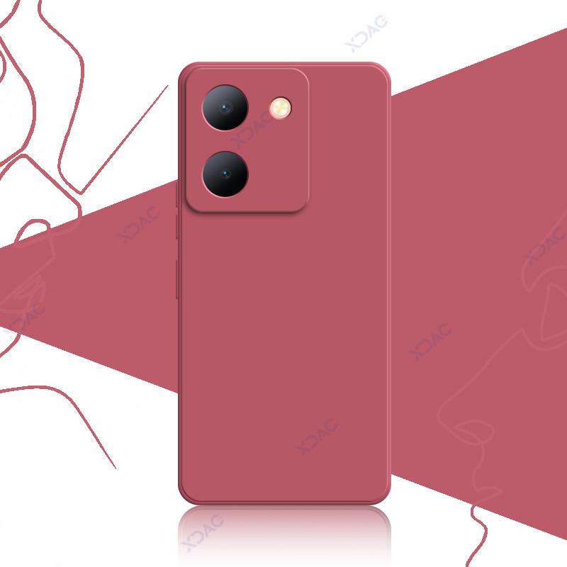 Роскошные квадратные жидкие силиконовые чехлы для VIVO Y36 V2247 4G V2248 5G 6.64" VIVOY36 360 мягкие чехлы для телефонов водонепроницаемые сумки