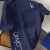 Мужская летняя модная повседневная свободная футболка с коротким рукавом и круглым вырезом, большого размера, с модным принтом, спортивная