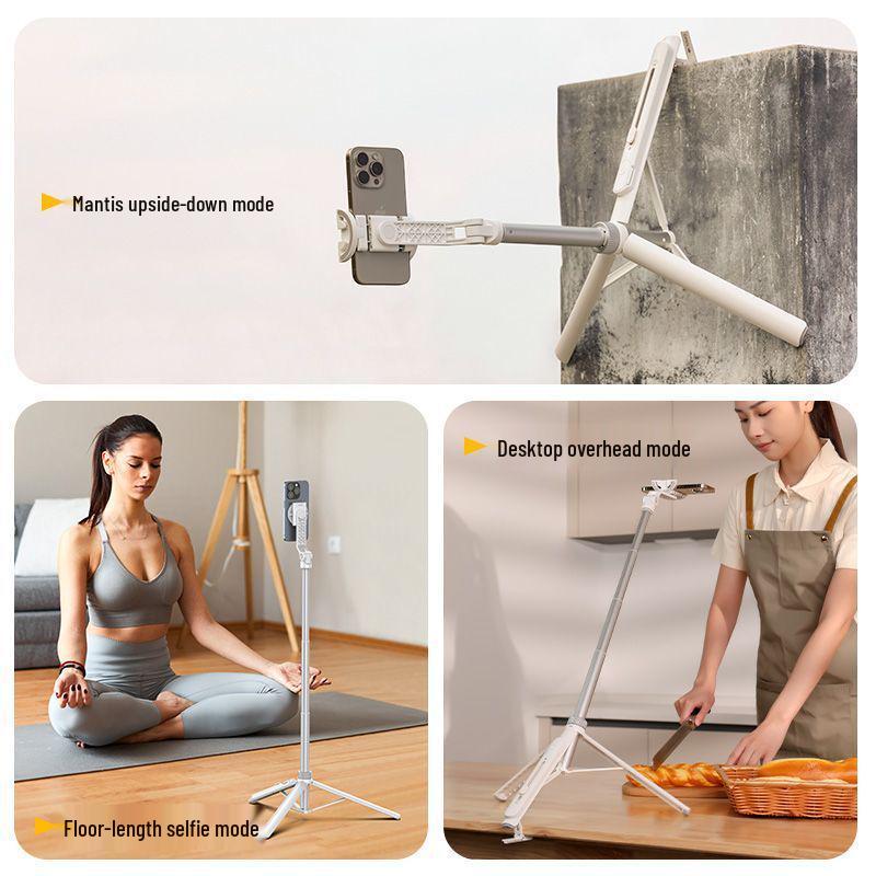 2025 TT88 Многопозиционная подставка для телефона: Палка для селфи и настольный штатив для горизонтальной/вертикальной съемки