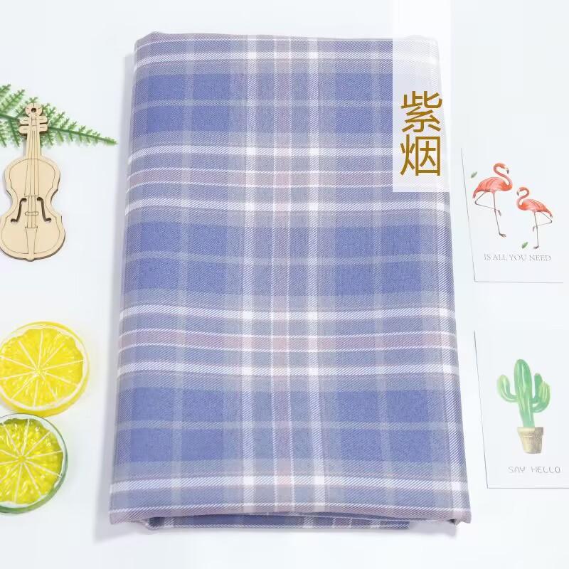 Клетчатая ткань гладкая по 0,5 метра для одежды платьев шитья ткань для униформы Jk в японском стиле рукоделие дышащая не мнется