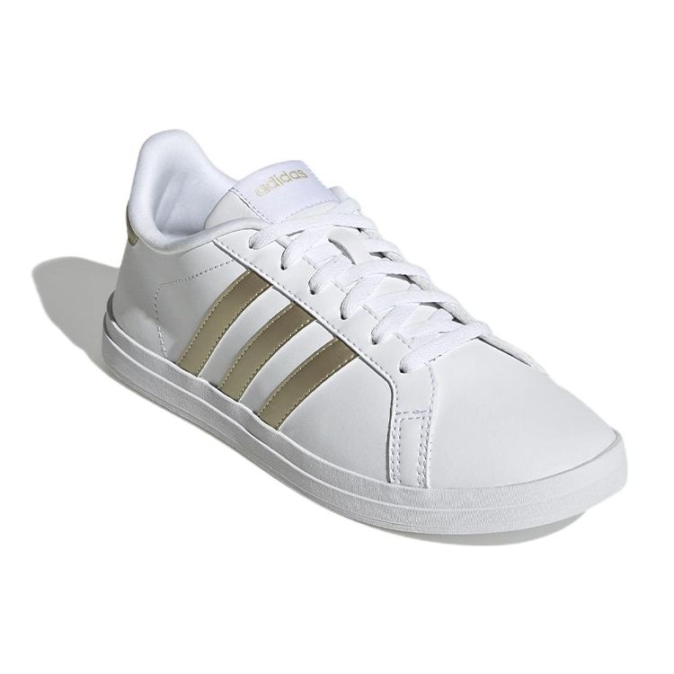 adidas Neo Courtpoint Удобные Прочные Низкие Кеды для Скейтбординга Женские Кроссовки Белый Платиновый GX5713