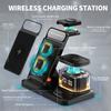 Foldable 4 In 1 Fast Charging Dock Station For IPhone 15 14 13 12 Samsung Watch Airpods Pro iWatch Wireless Charger Stand