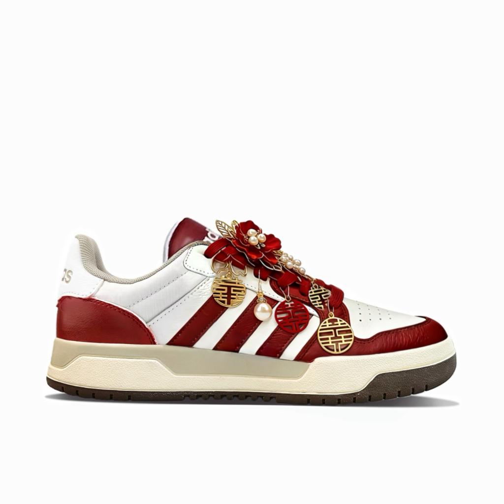 adidas ENTRAP Износостойкие Низкие Скейтбордические Кроссовки Унисекс Красные FW3462(Команда1854-)