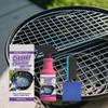 Grill Cleaner Degreaser 120ml with Cleaning Sponge and Cloth for BBQ Grill Grates Racks Stubborn Grease Stain Removal Powerful Cleaning Solution