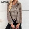 Ayollar uchun Bahor/Yoz Kurort uslubidagi Kvadratli Pliseli Yoqali Yengli Fransuzcha Elegant Ko'ylak Pullover Top