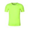 Unisex T-shirt Fade-resistant Pilling Resistant Polyester Regular Quick Dry Solid Color Pullover Top for Fitness
