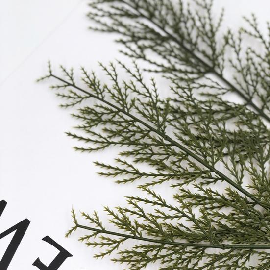 24 шт. искусственные рождественские ветки сосновой иглы, реалистично выглядящие искусственная зелень, сосновые кирки, украшение для рождественской елки