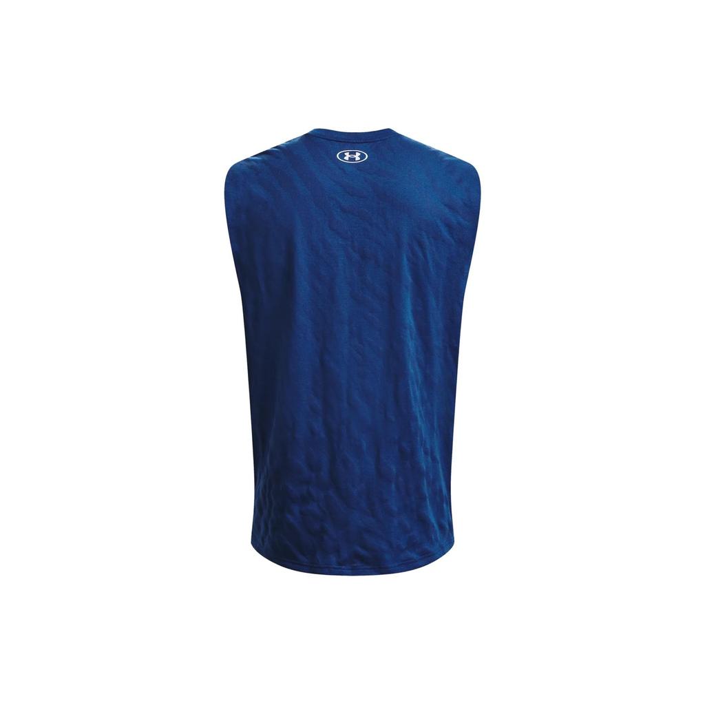 Under Armour Жилет-пуловер Project Rock Printed Training, мужские топы, фантомно-голубой 1379019-471