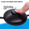Black Footswitch Plastic Foot Pedal Push Switch with 1.8m Cable   Lamp Light On-Off Control