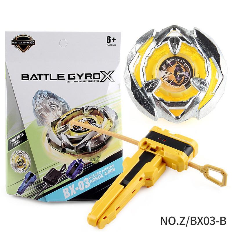 Premium Z Brand Shattering Gyro X Series 6 Designs Bx Gyro Boxed Warfare Gyro With Launcher Handle Heavy-duty Build Z/bx03-b Boxed 164g