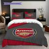 "Emblem Arsenal Football Club" Three-piece set (1 * duvet cover + 2 * pillowcase, without core) 2DFlat Duvet cover and pillowcase Soft and comfortable